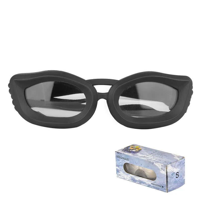 LETVIA Small Dog Goggles Uv-resistant Windproof Dog Sunglasses with Adjustable Strap Outdoor Travel Motorcycle Pet Sunglasses