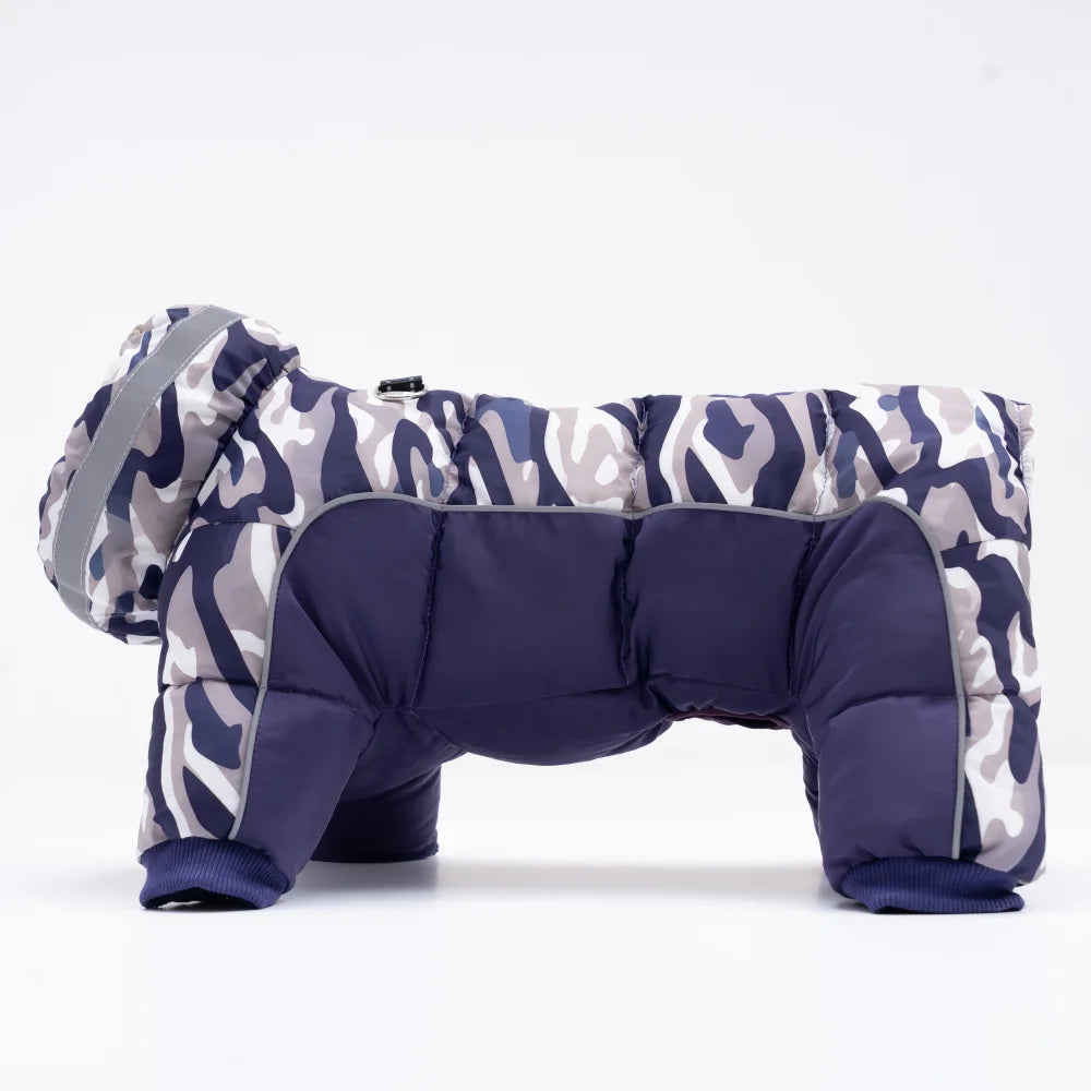 Winter Overalls clothes for dogs Waterproof Large dogs jumpsuit camouflage Thicken Small Medium Pets Clothing Sweatshirt