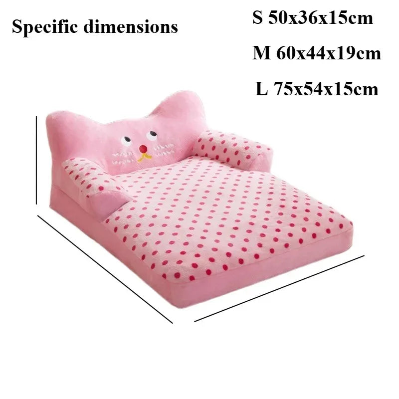 Puppy Bed Accessories Dog Pet Large Dogs Baskets Basket Medium Supplies Beds Fluffy Small Blanket Pets Products Cats Kennel Sofa