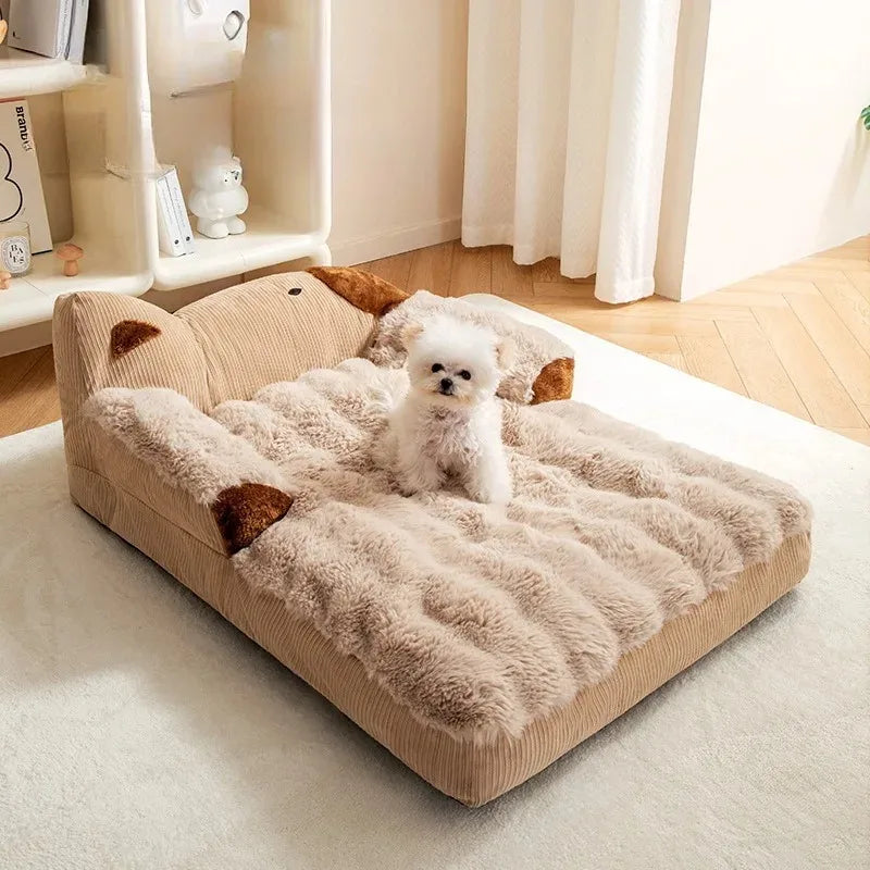 Puppy Bed Accessories Dog Pet Large Dogs Baskets Basket Medium Supplies Beds Fluffy Small Blanket Pets Products Cats Kennel Sofa