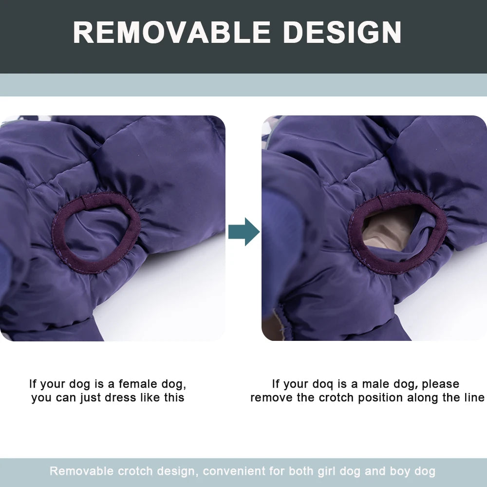 Winter Overalls clothes for dogs Waterproof Large dogs jumpsuit camouflage Thicken Small Medium Pets Clothing Sweatshirt