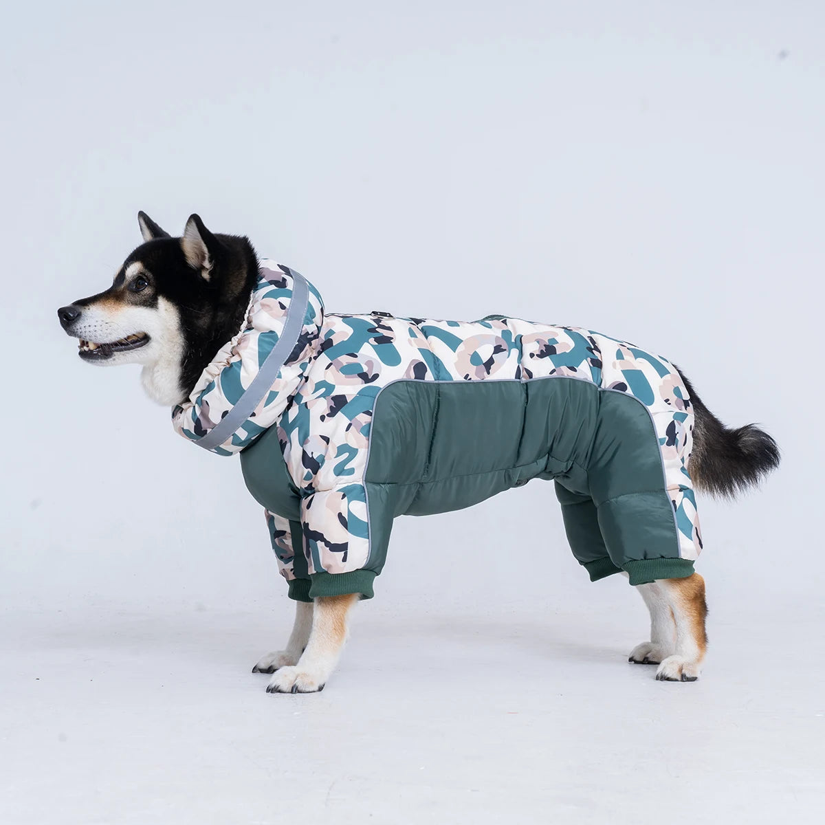 Winter Overalls clothes for dogs Waterproof Large dogs jumpsuit camouflage Thicken Small Medium Pets Clothing Sweatshirt