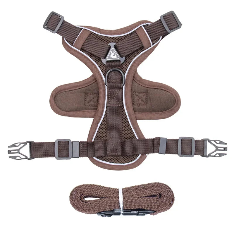 High Quality Fashion Cat Dog Harness and Leash Set Reflective Pet Harnesses Vest for Cats Small Dogs Pets Out Door Walk Supplies