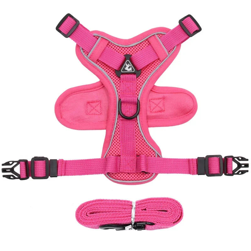 High Quality Fashion Cat Dog Harness and Leash Set Reflective Pet Harnesses Vest for Cats Small Dogs Pets Out Door Walk Supplies