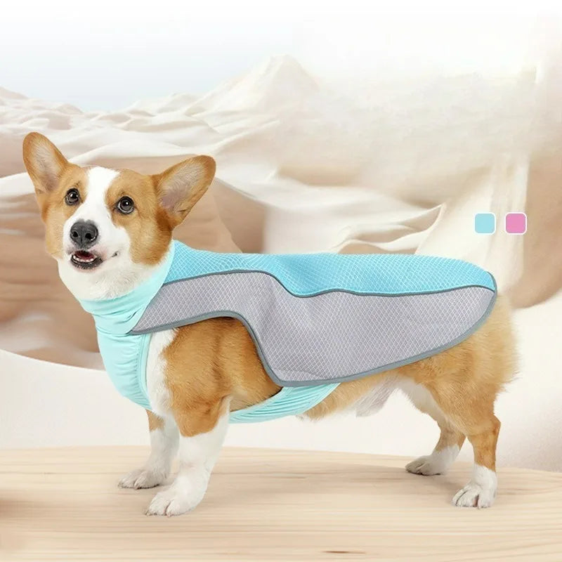 Cooling Vest for Large Dogs - Summer Ice Silk Dog Clothes, Breathable Pet Cooling Jacket