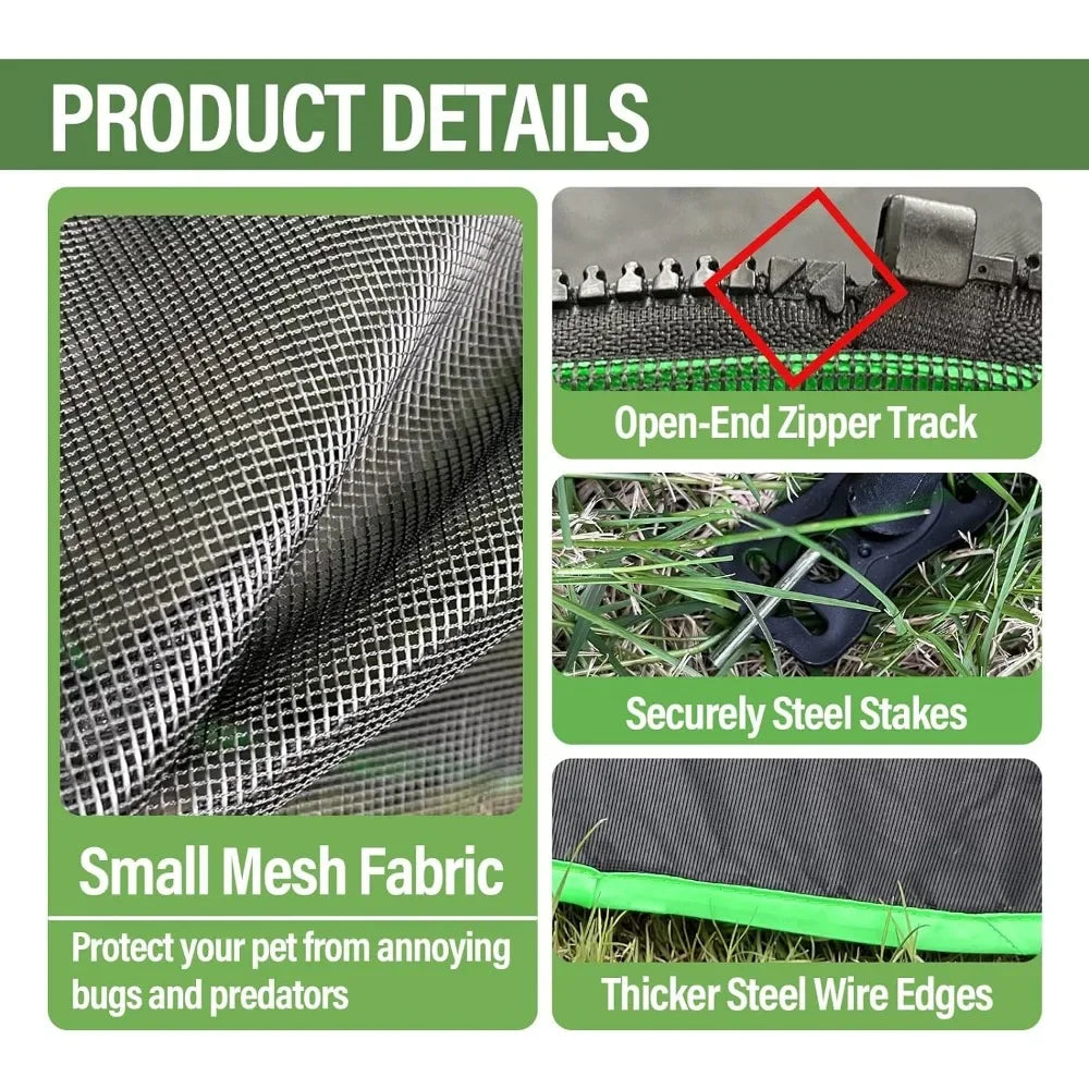 6-in-1 Outdoor Cat Play Tents and Tunnels - Portable Cat Enclosures and Playpen With 3 Tents and 3 Tunnels Things for Cats Toys