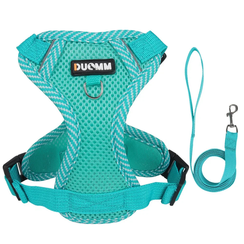 High Quality Fashion Cat Dog Harness and Leash Set Reflective Pet Harnesses Vest for Cats Small Dogs Pets Out Door Walk Supplies