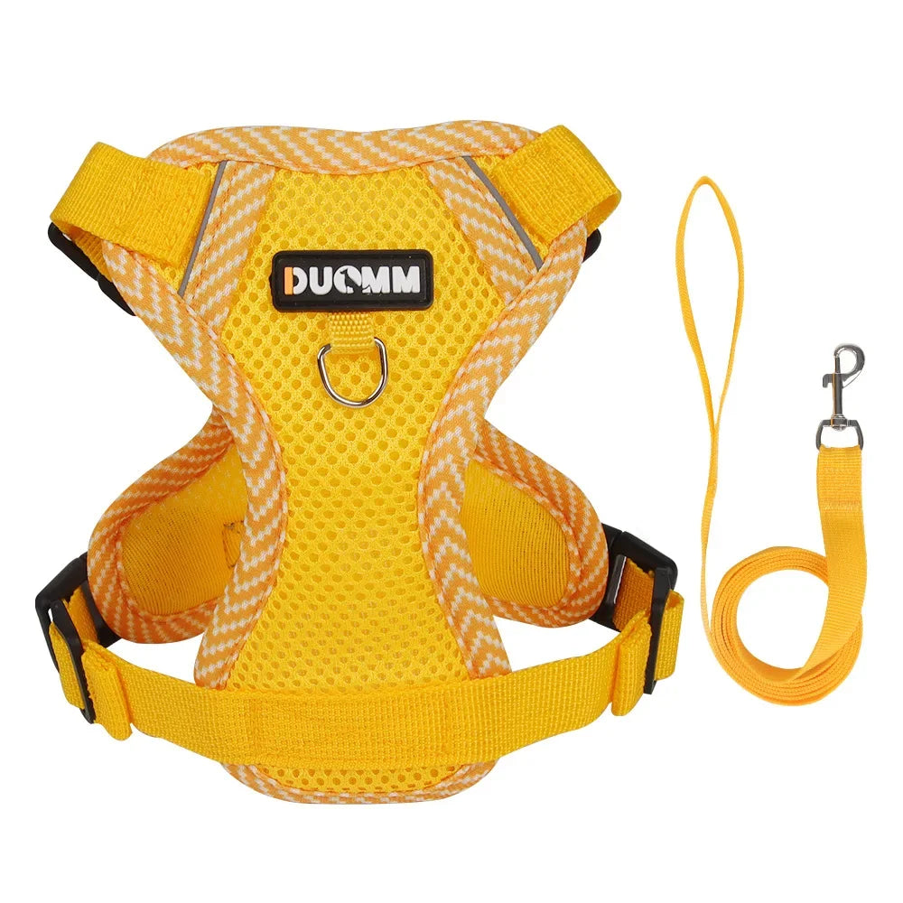 High Quality Fashion Cat Dog Harness and Leash Set Reflective Pet Harnesses Vest for Cats Small Dogs Pets Out Door Walk Supplies