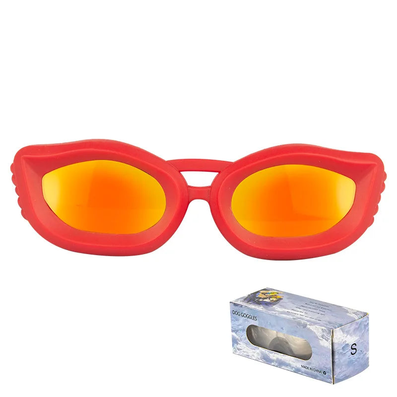 LETVIA Small Dog Goggles Uv-resistant Windproof Dog Sunglasses with Adjustable Strap Outdoor Travel Motorcycle Pet Sunglasses