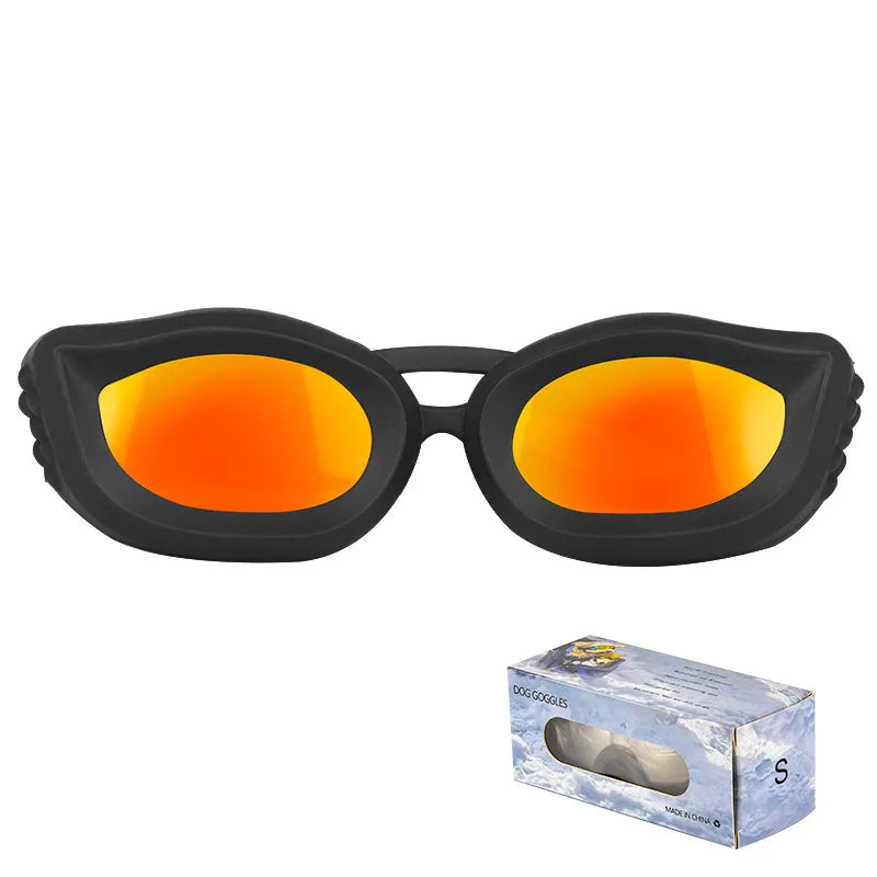 LETVIA Small Dog Goggles Uv-resistant Windproof Dog Sunglasses with Adjustable Strap Outdoor Travel Motorcycle Pet Sunglasses