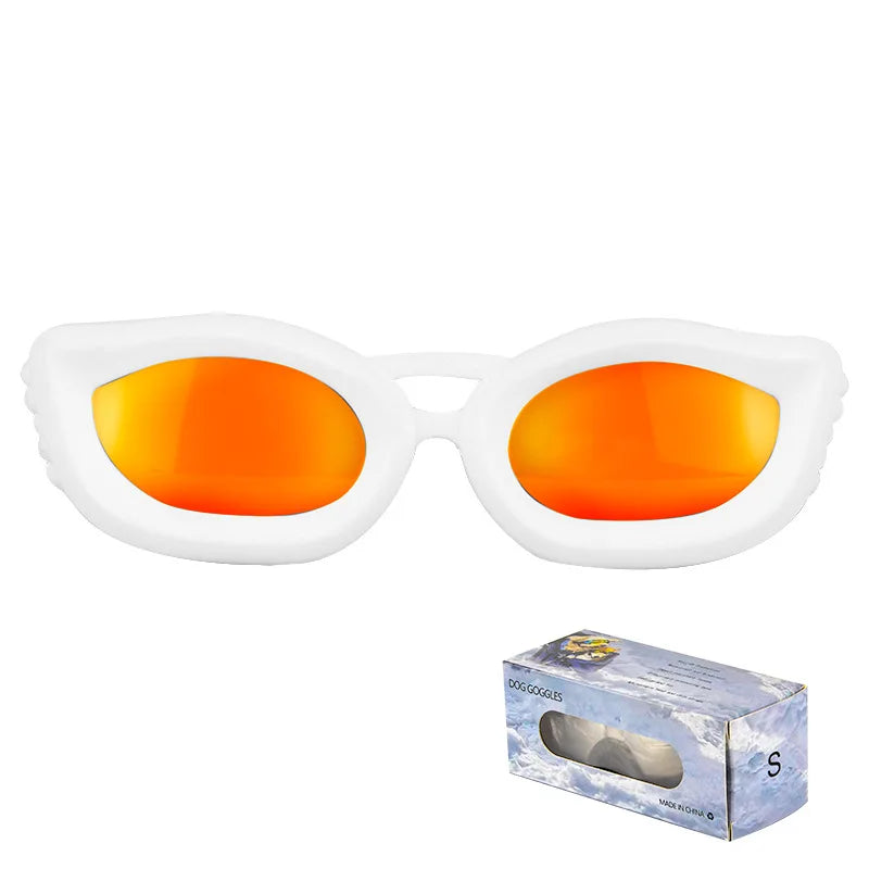 LETVIA Small Dog Goggles Uv-resistant Windproof Dog Sunglasses with Adjustable Strap Outdoor Travel Motorcycle Pet Sunglasses