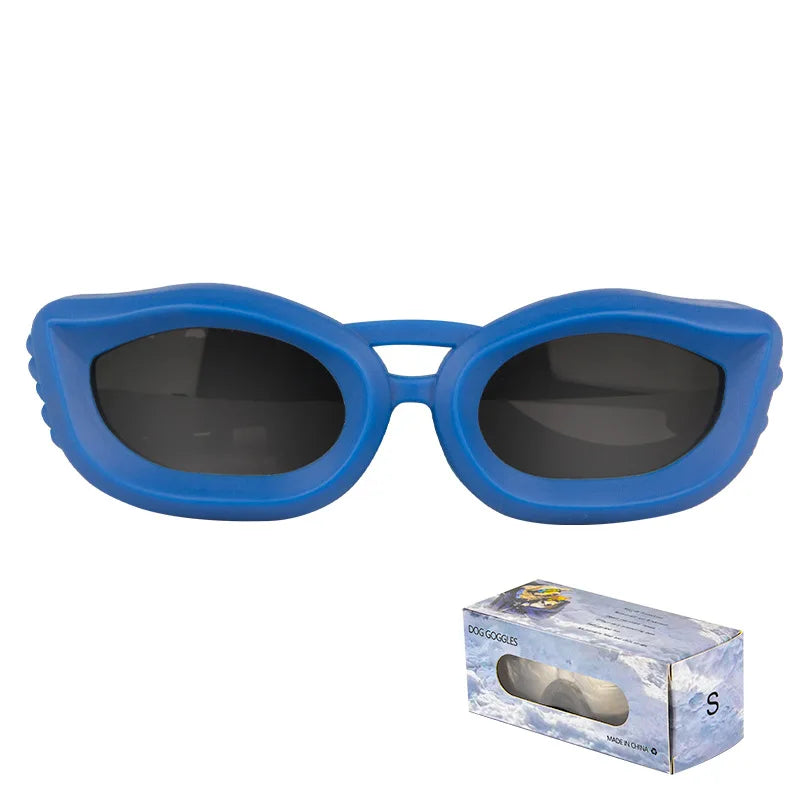 LETVIA Small Dog Goggles Uv-resistant Windproof Dog Sunglasses with Adjustable Strap Outdoor Travel Motorcycle Pet Sunglasses