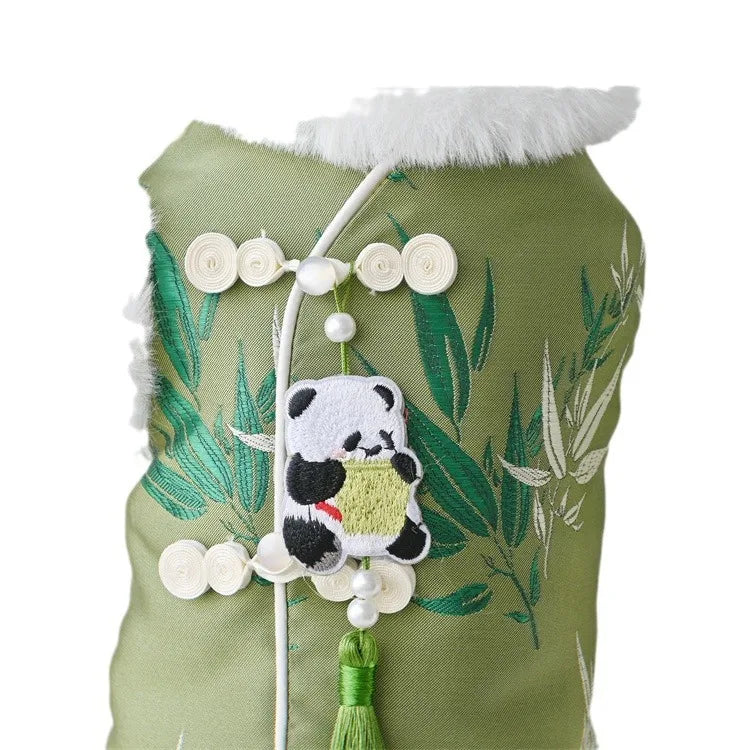 Chinese Style Dog Coats Jackets Tang Clothes Winter Puppy Dog Clothes Teddy Bichon Pet Cats for New Year's Autumn and Winter