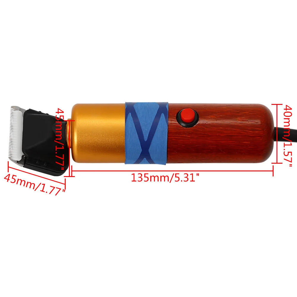 220V 36W Corded Electric Pet clippers 1000-6600rpm Speed Range for Shave Long-Haired of Cats and Dogs Nylon Steel Ceramics Blade