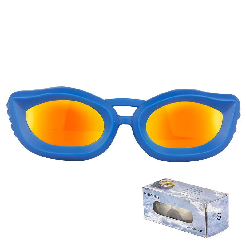 LETVIA Small Dog Goggles Uv-resistant Windproof Dog Sunglasses with Adjustable Strap Outdoor Travel Motorcycle Pet Sunglasses