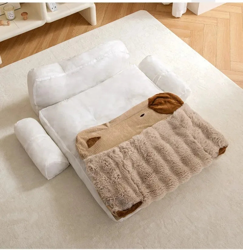 Puppy Bed Accessories Dog Pet Large Dogs Baskets Basket Medium Supplies Beds Fluffy Small Blanket Pets Products Cats Kennel Sofa