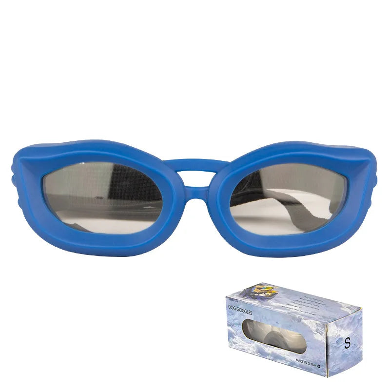 LETVIA Small Dog Goggles Uv-resistant Windproof Dog Sunglasses with Adjustable Strap Outdoor Travel Motorcycle Pet Sunglasses