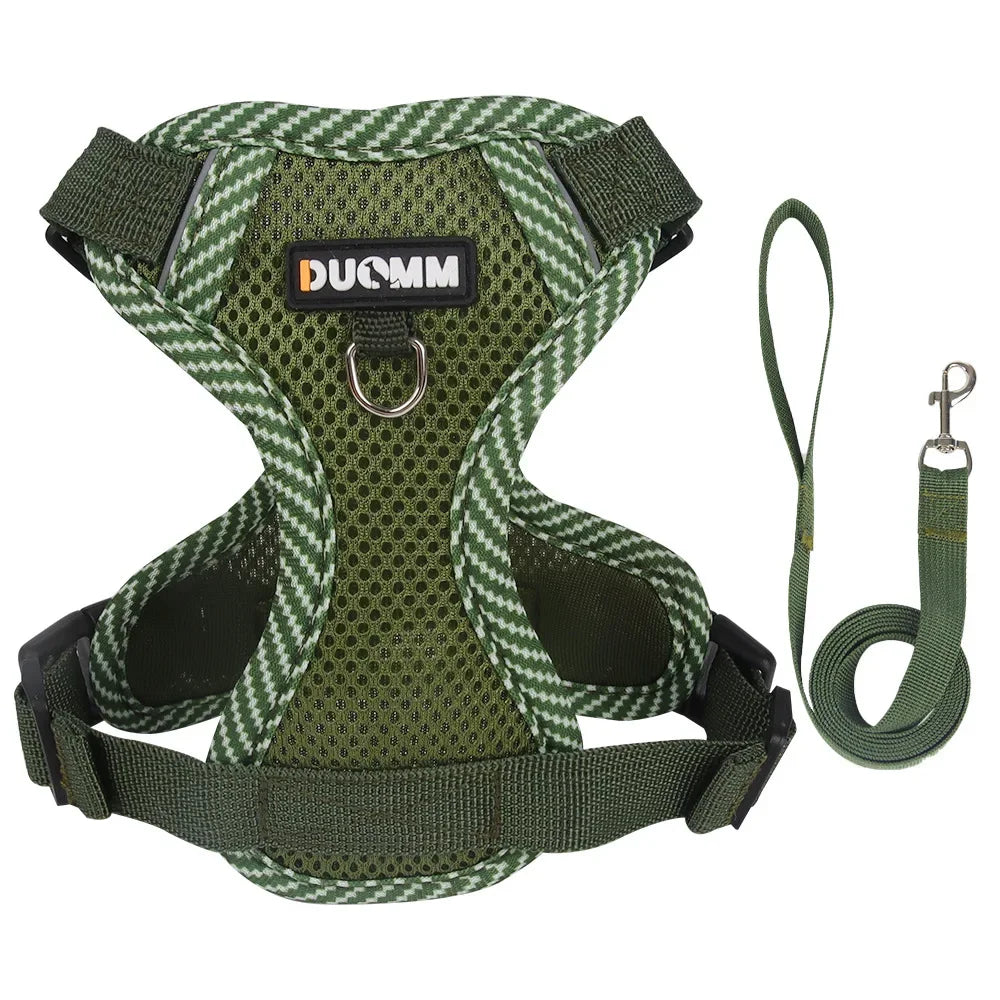 High Quality Fashion Cat Dog Harness and Leash Set Reflective Pet Harnesses Vest for Cats Small Dogs Pets Out Door Walk Supplies