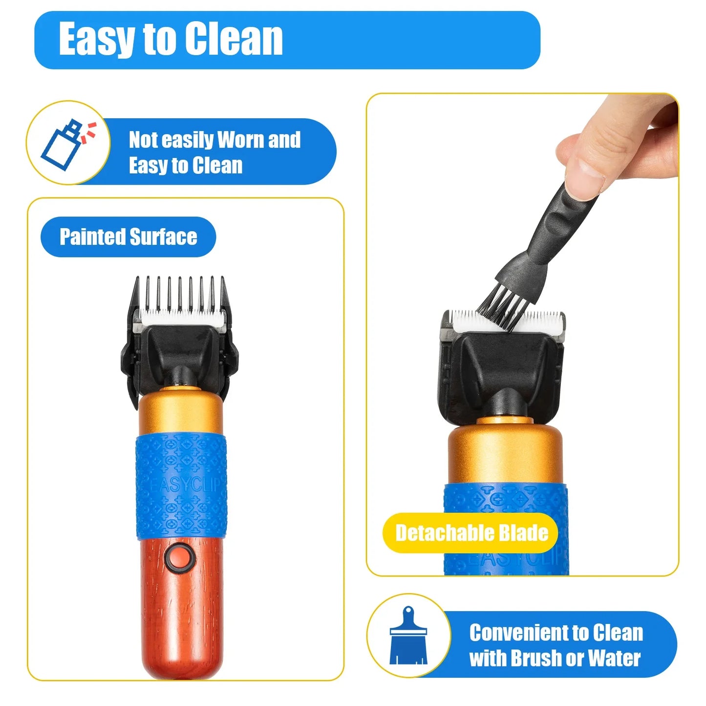 36W Electric Pet Clipper with 2 Blades, Quiet Operation Pet Clipper, Pet Dog Hair Clipper for Grooming, for Sheep Goat Large Dog