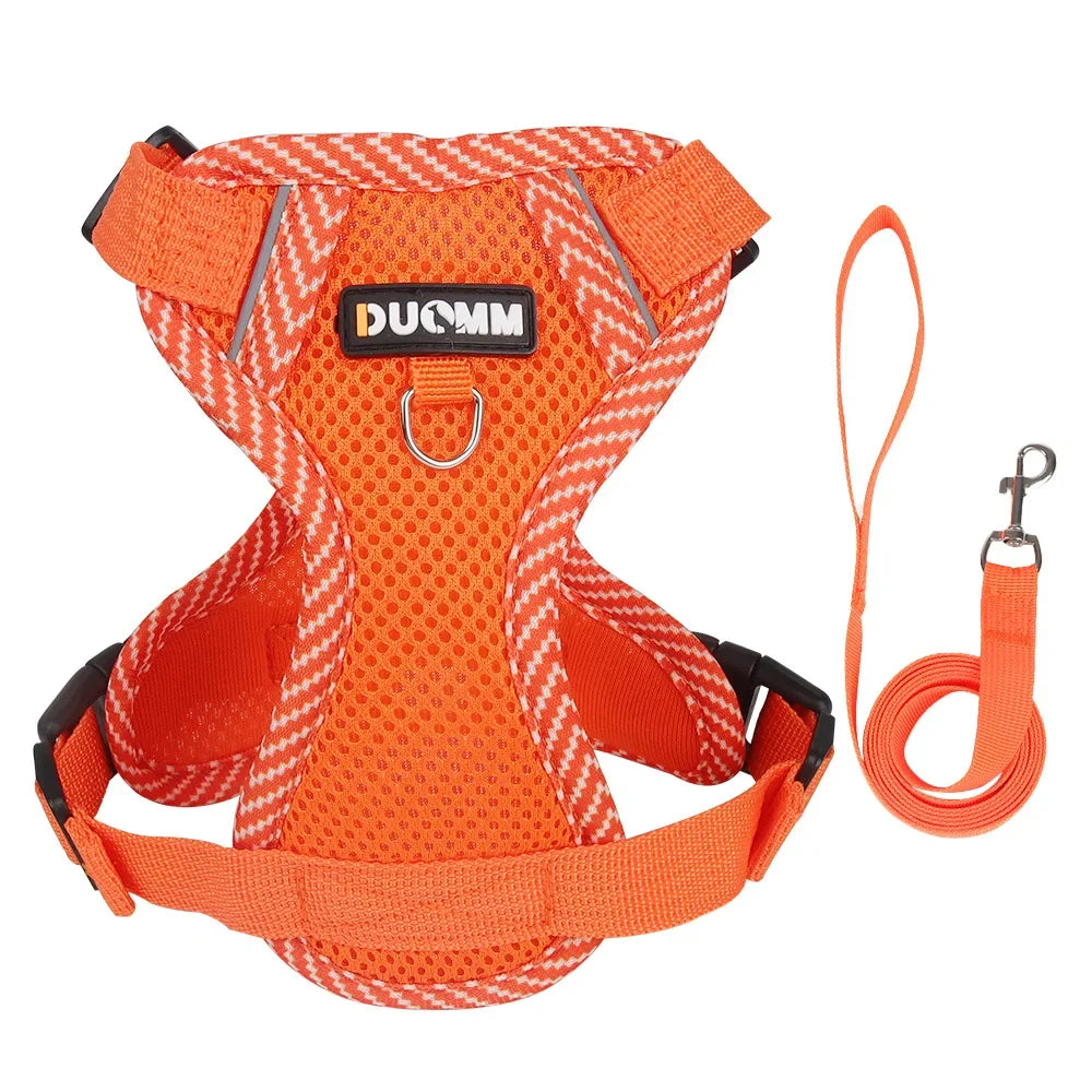 High Quality Fashion Cat Dog Harness and Leash Set Reflective Pet Harnesses Vest for Cats Small Dogs Pets Out Door Walk Supplies