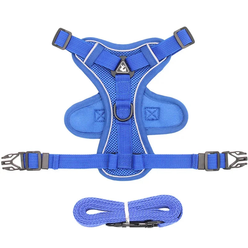 High Quality Fashion Cat Dog Harness and Leash Set Reflective Pet Harnesses Vest for Cats Small Dogs Pets Out Door Walk Supplies