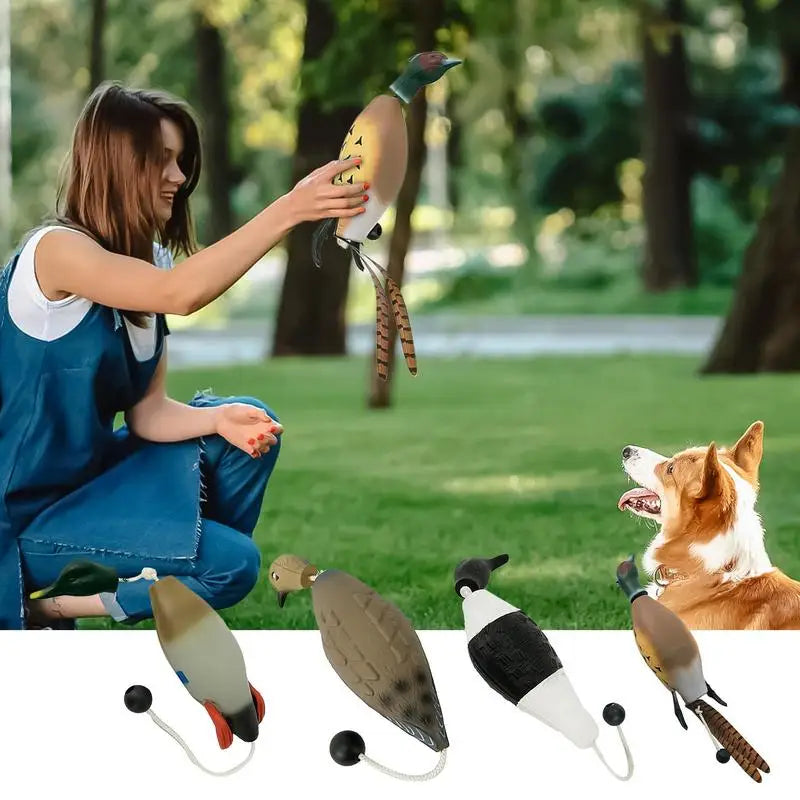 Dog Bumpers For Water Retrieving Dog Retriever Training Toy Hunting Dog Accessories Duck Toy For Dogs Simulation Animal Shaped