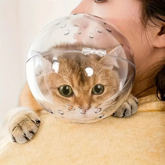 Cat head protection ball, pet grooming accessories, breathable mask, swimming helmet, cat supplies